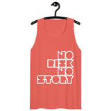 GYM TANK- BLOCK WHITE