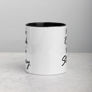 White Ceramic Mug with Color Inside