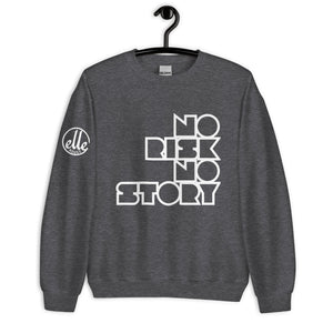 Unisex Crewneck Sweatshirt- Block letters White